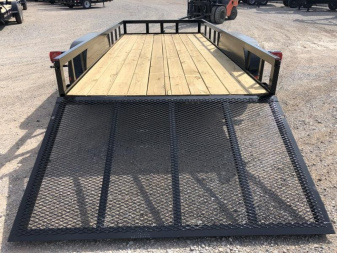 New 2025 Road Boss 77" x 16' Tandem Axle with 4' Gate Utility Trailer