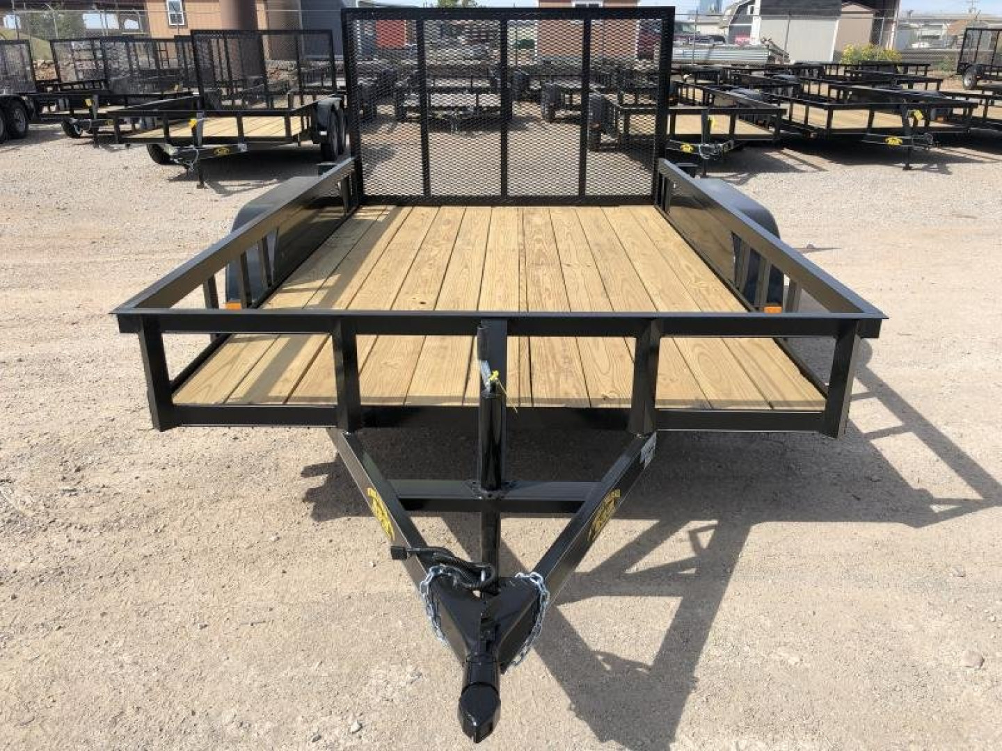 New 2025 Road Boss 83" x 14' Tandem Axle with a 4' Rear Gate Utility Trailer
