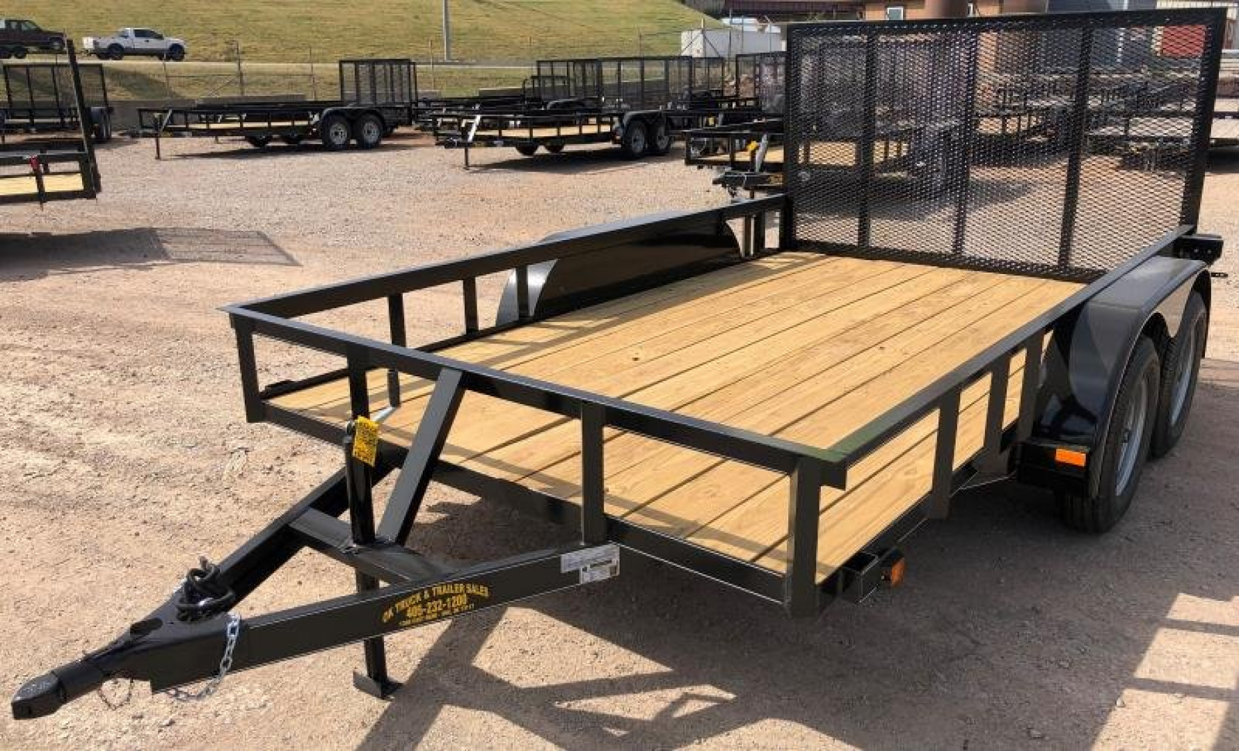 New 2025 Road Boss 83" x 14' Tandem Axle with a 4' Rear Gate Utility Trailer