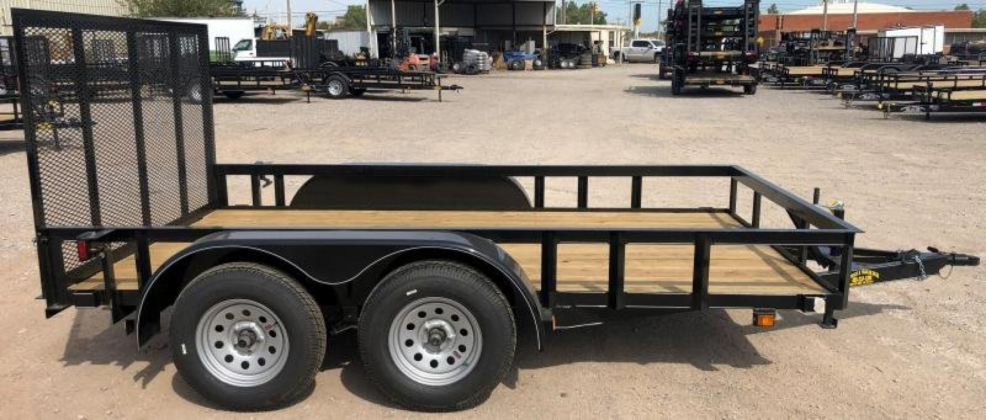 New 2025 Road Boss 83" x 14' Tandem Axle with a 4' Rear Gate Utility Trailer