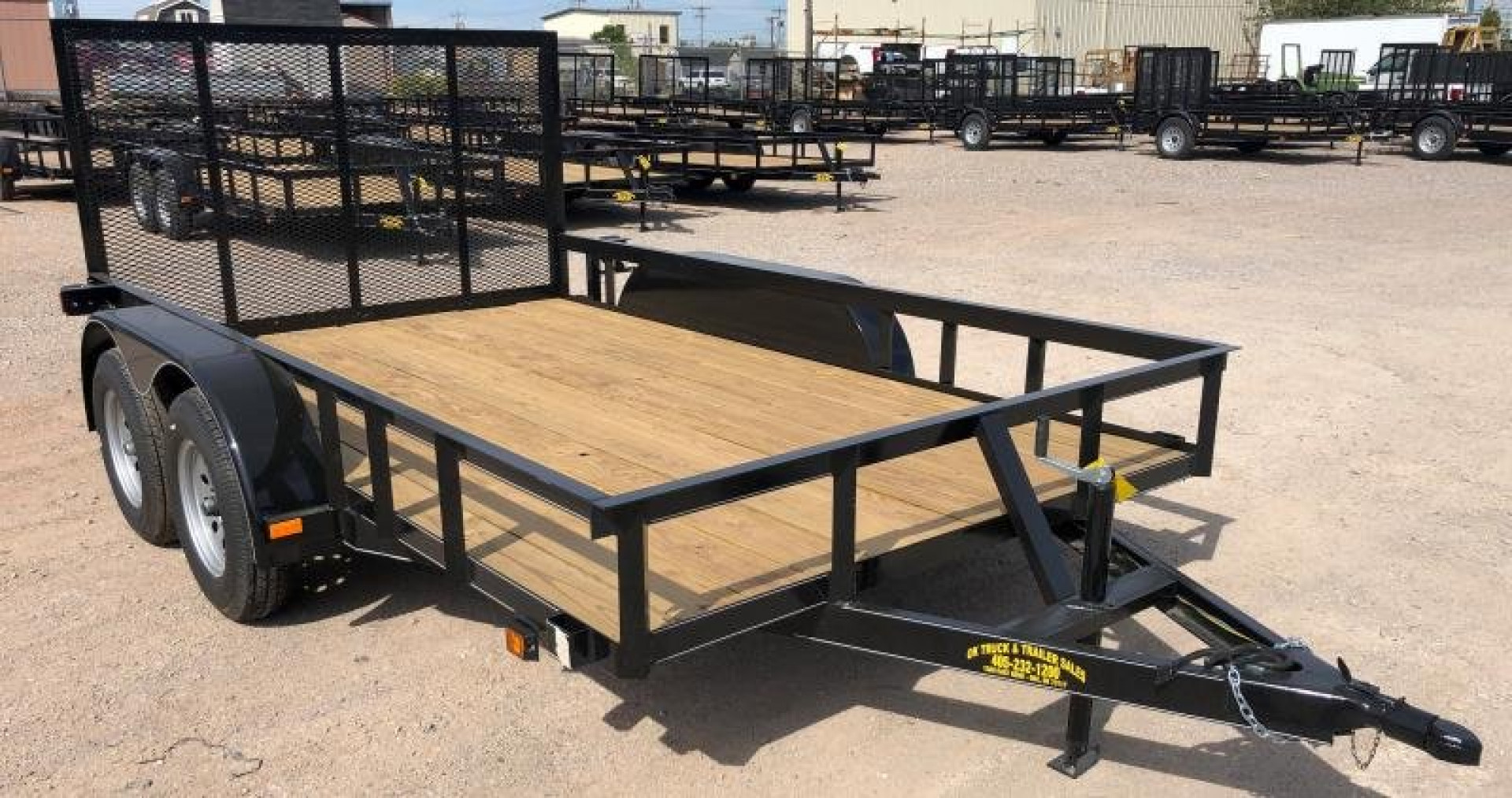 New 2025 Road Boss 83" x 14' Tandem Axle with a 4' Rear Gate Utility Trailer