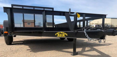 New 2025 Road Boss 83" x 14' Tandem Axle with a 4' Rear Gate Utility Trailer