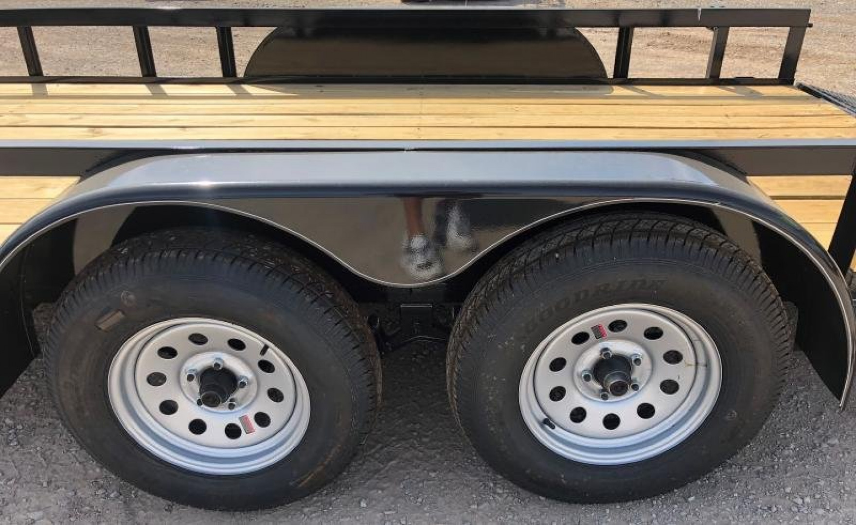 New 2025 Road Boss 83x16 Tandem Axle 4'gate with ramps in gate Utility Trailer
