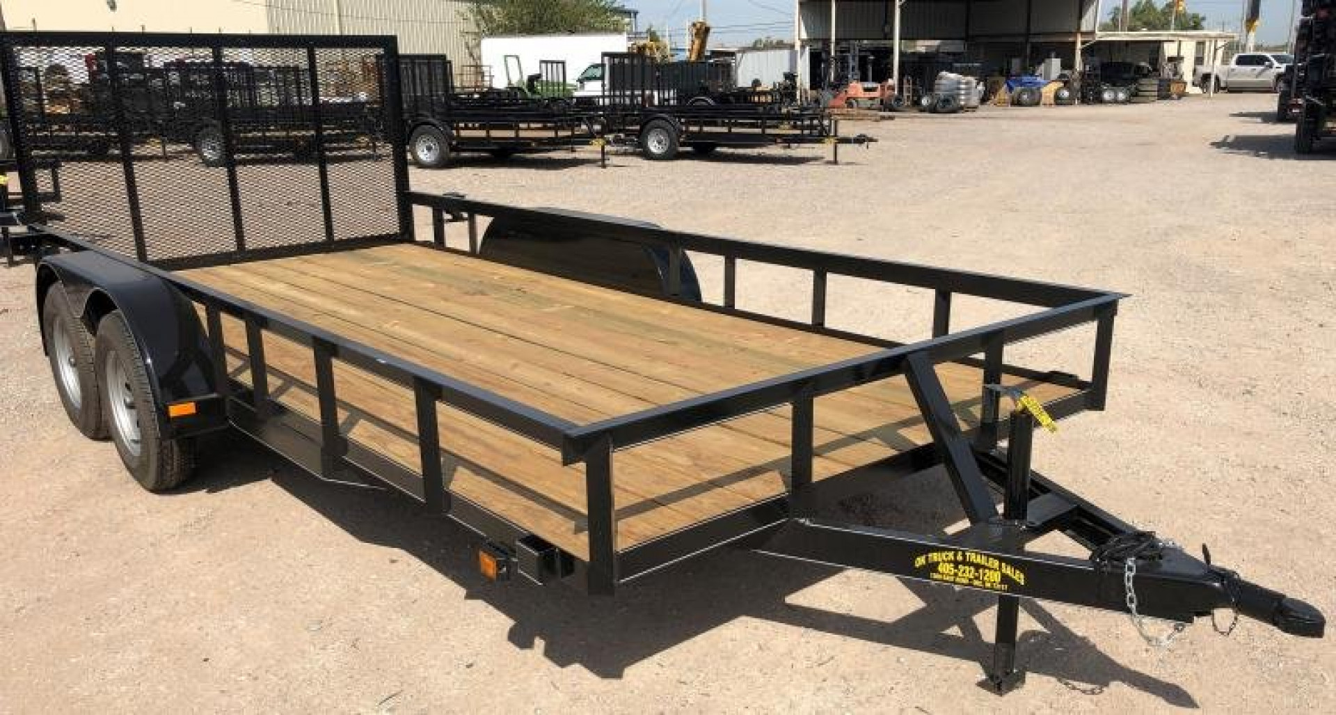 New 2025 Road Boss 83"x16' Tandem Axle Landscape with 4' Gate Utility Trailer