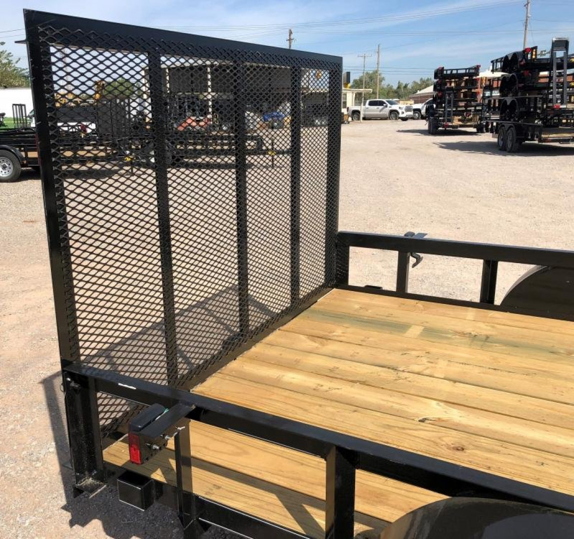New 2025 Road Boss 83"x16' Tandem Axle Landscape with 4' Gate Utility Trailer