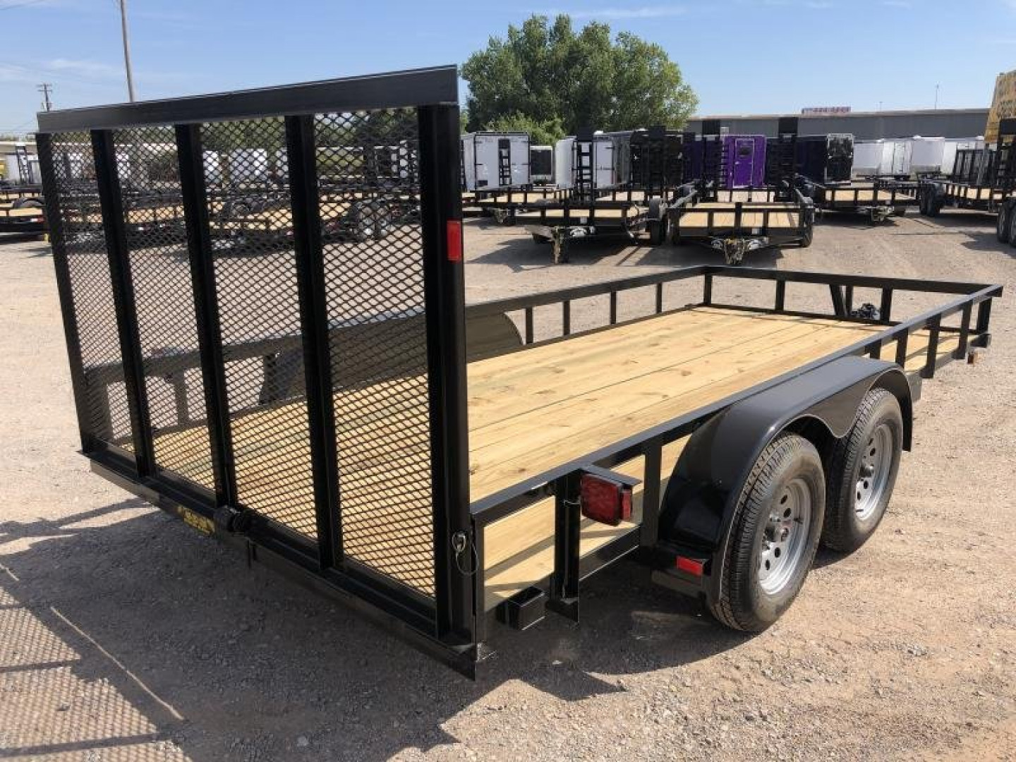 New 2025 Road Boss 83"x16' Tandem Axle Landscape with 4' Gate Utility Trailer
