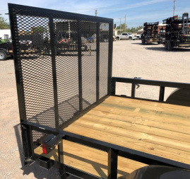 New 2025 Road Boss 83"x16' Tandem Axle Landscape with 4' Gate Utility Trailer
