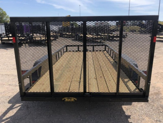 New 2025 Road Boss 83"x16' Tandem Axle Landscape with 4' Gate Utility Trailer
