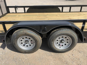 New 2025 Road Boss 83"x16' Tandem Axle Landscape with 4' Gate Utility Trailer