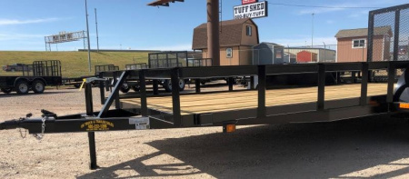 New 2025 Road Boss 83"x16' Tandem Axle Landscape with 4' Gate Utility Trailer