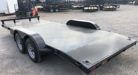 New 2024 Road Boss 83" x 18' Steel Floor Car Hauler