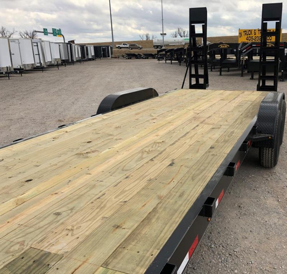 New 2025 Road Boss 83"x24' Tandem Axle Gooseneck No Rail Stand Up Ramp Equipment Trailer