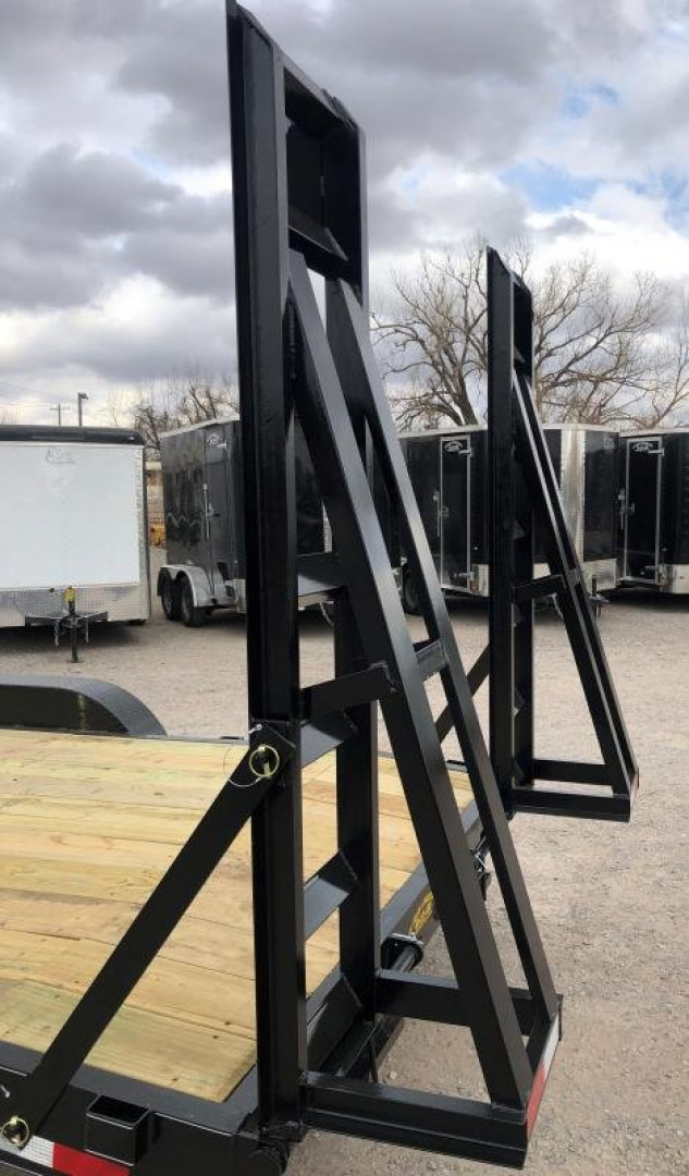 New 2025 Road Boss 83"x24' Tandem Axle Gooseneck No Rail Stand Up Ramp Equipment Trailer