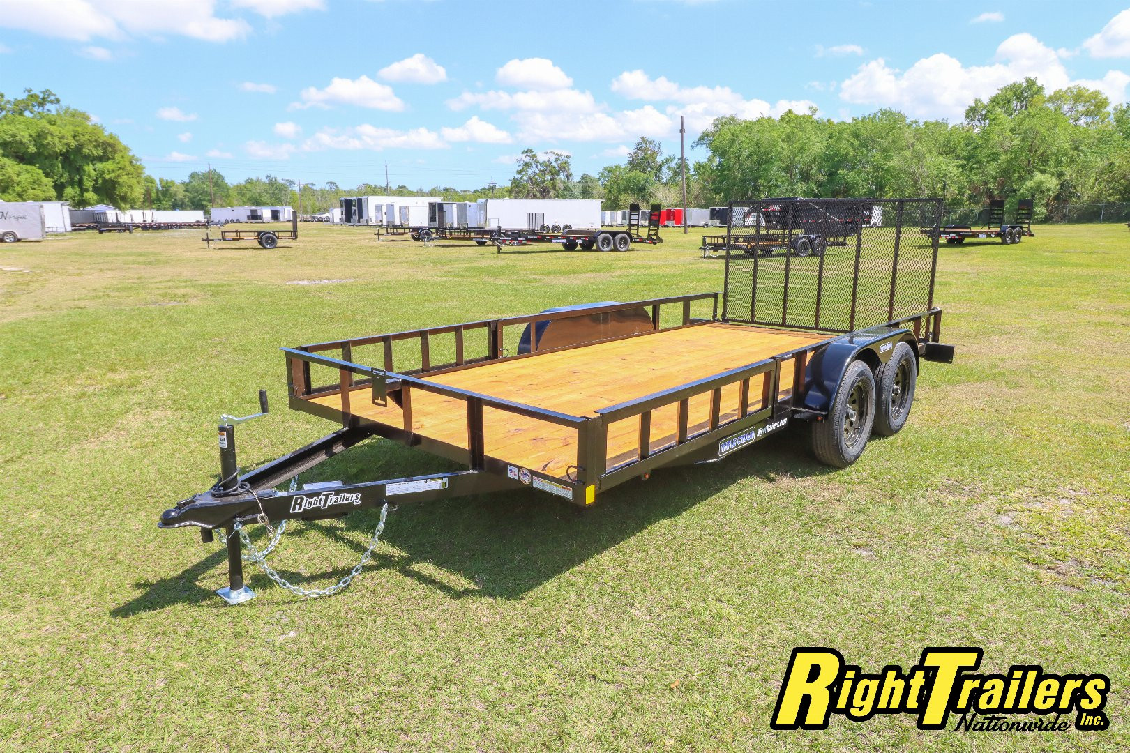 New 2025 7X16 Triple Crown ATV Utility Trailer