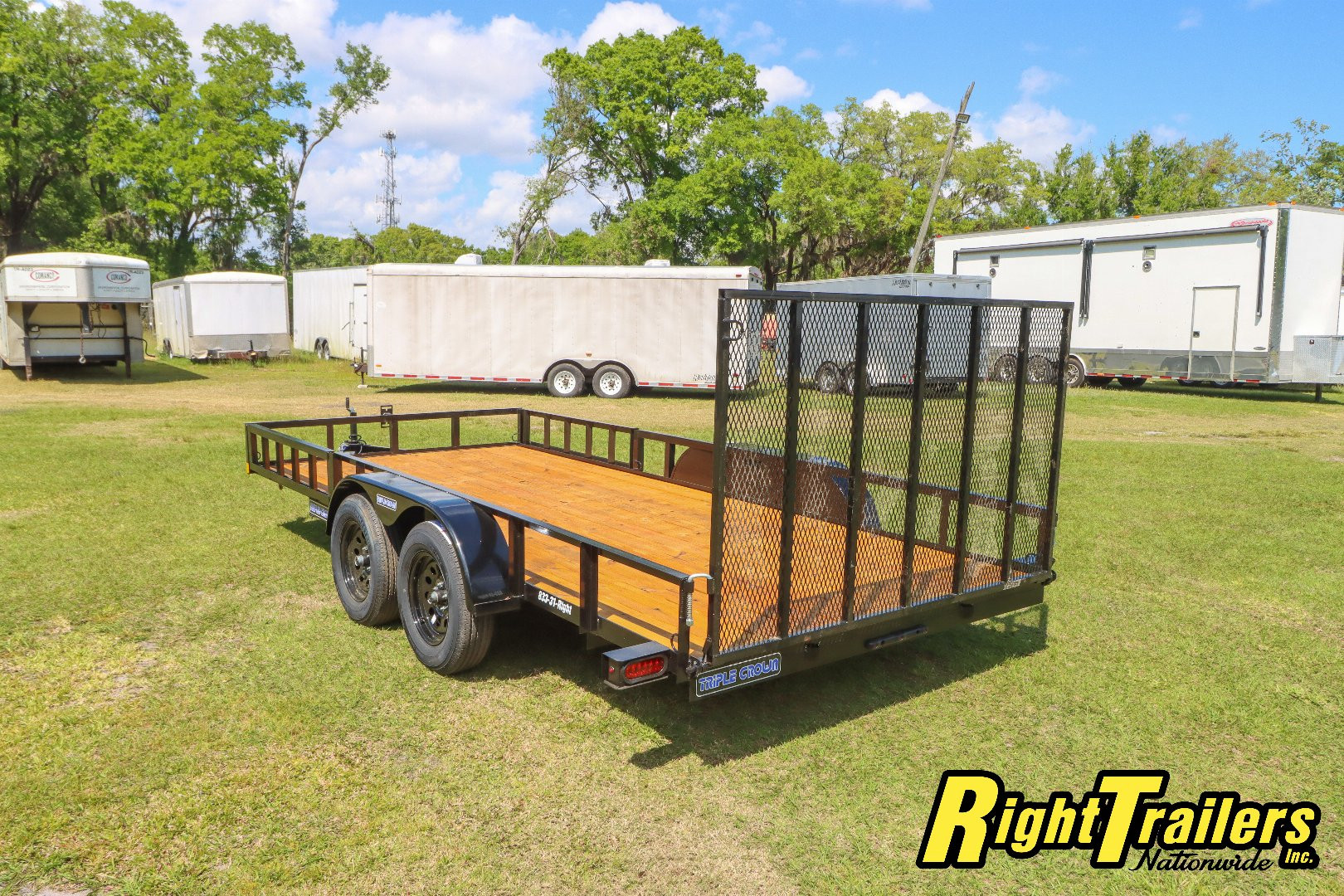 New 2025 7X16 Triple Crown ATV Utility Trailer