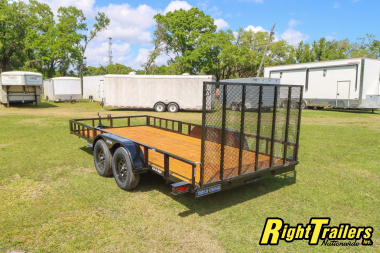 New 2025 7X16 Triple Crown ATV Utility Trailer