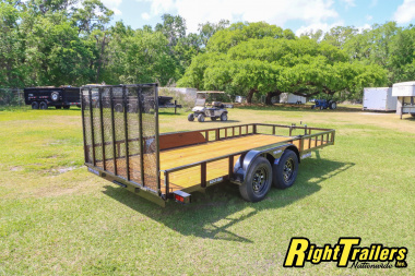 New 2025 7X16 Triple Crown ATV Utility Trailer