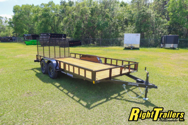 New 2025 7X16 Triple Crown ATV Utility Trailer