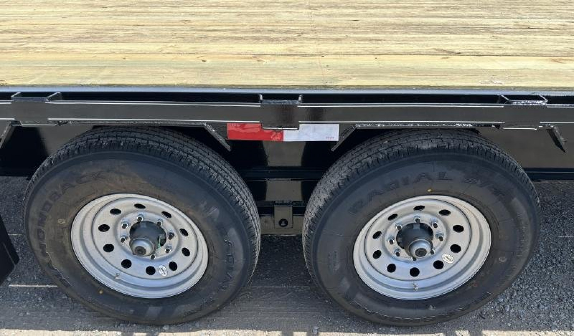 New 2025 Road Boss 102x24 Bumperpull Deck over 14klb Flatbed Trailer