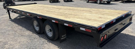 New 2025 Road Boss 102x24 Bumperpull Deck over 14klb Flatbed Trailer