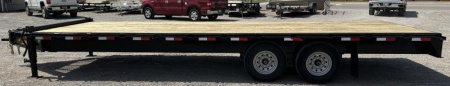 New 2025 Road Boss 102x24 Bumperpull Deck over 14klb Flatbed Trailer