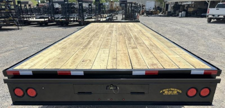 New 2025 Road Boss 102x24 Bumperpull Deck over 14klb Flatbed Trailer
