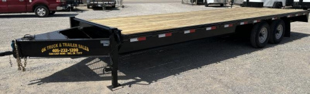 New 2025 Road Boss 102x24 Bumperpull Deck over 14klb Flatbed Trailer