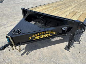 New 2025 Road Boss 102x24 Bumperpull Deck over 14klb Flatbed Trailer