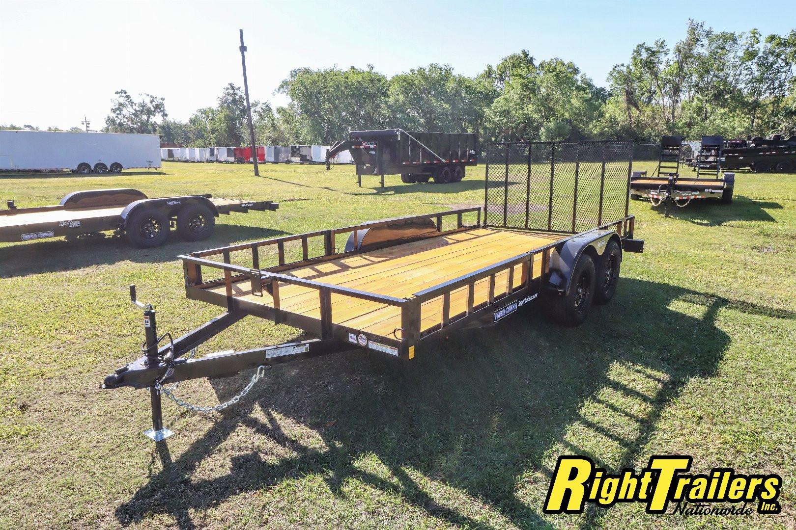 New 2025 7X16 Triple Crown ATV Utility Trailer