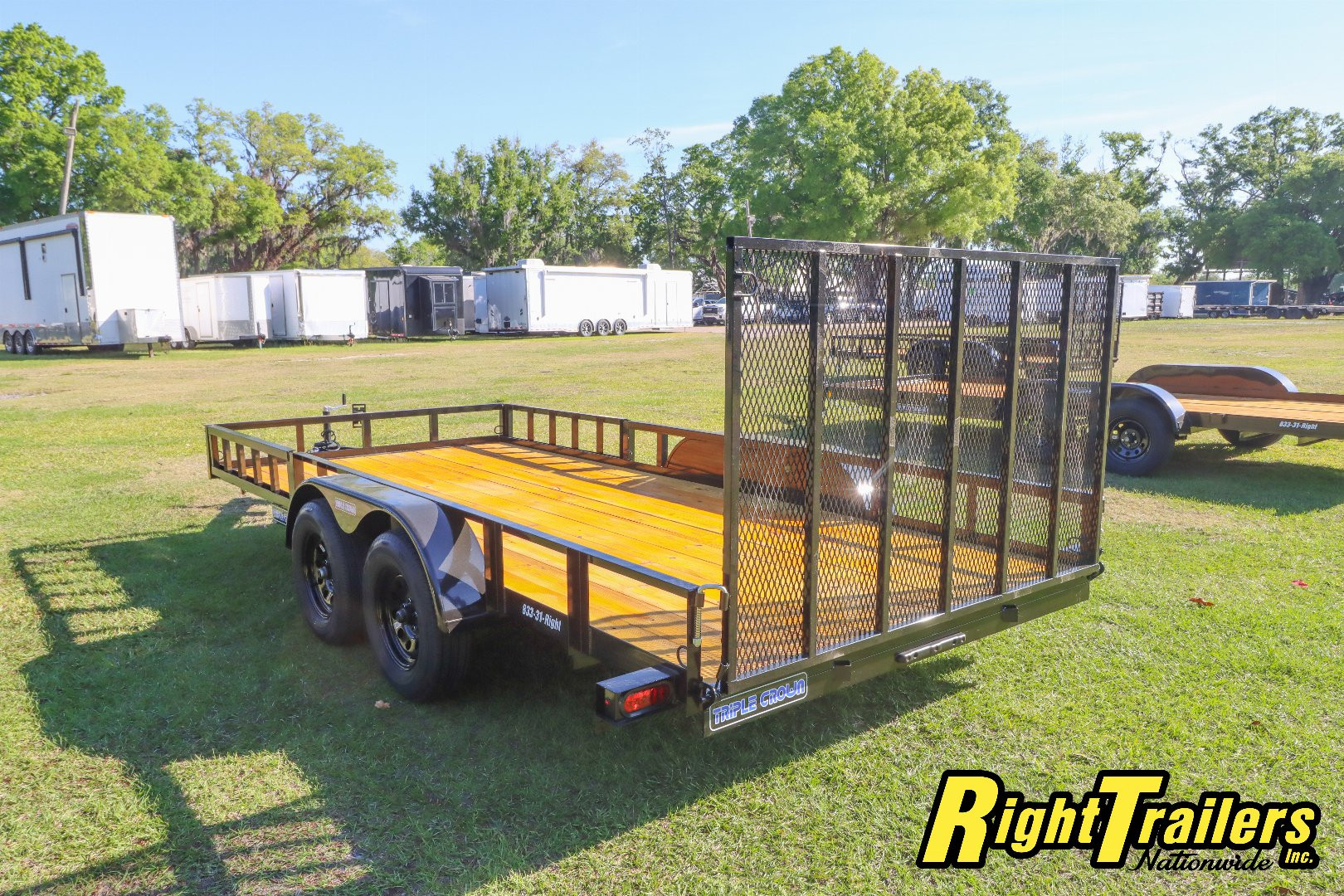 New 2025 7X16 Triple Crown ATV Utility Trailer