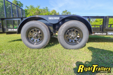 New 2025 7X16 Triple Crown ATV Utility Trailer