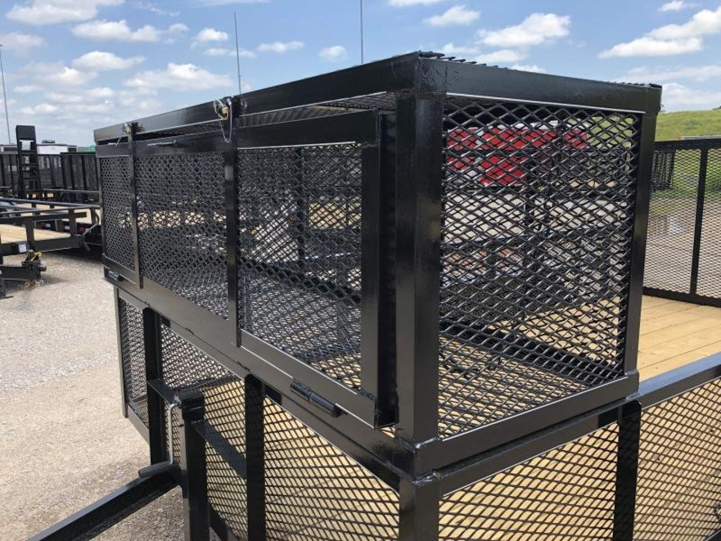 New 2025 Road Boss 83"x14' Tandem Axle landscape with 2' Sides Landscape Trailer