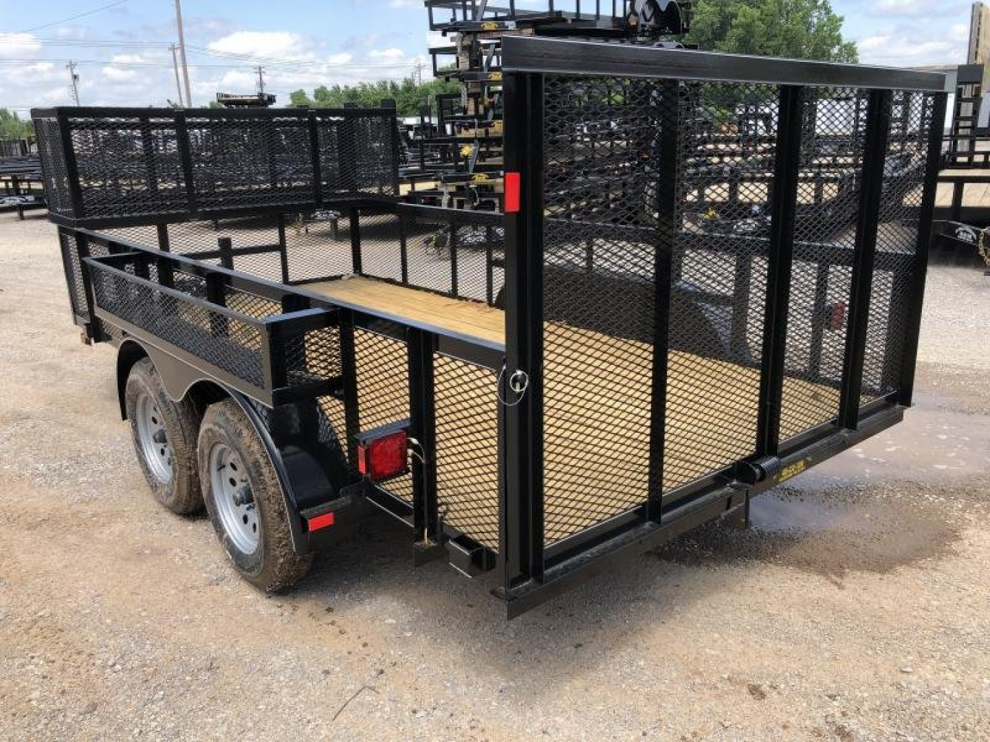 New 2025 Road Boss 83"x14' Tandem Axle landscape with 2' Sides Landscape Trailer