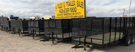 New 2025 Road Boss 83"x14' Tandem Axle landscape with 2' Sides Landscape Trailer