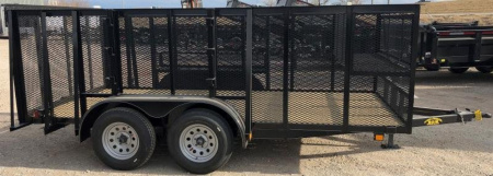 New 2025 Road Boss 83"x 14 Tandem Axle Landscape Trailer with 4' Sides Landscape Trailer