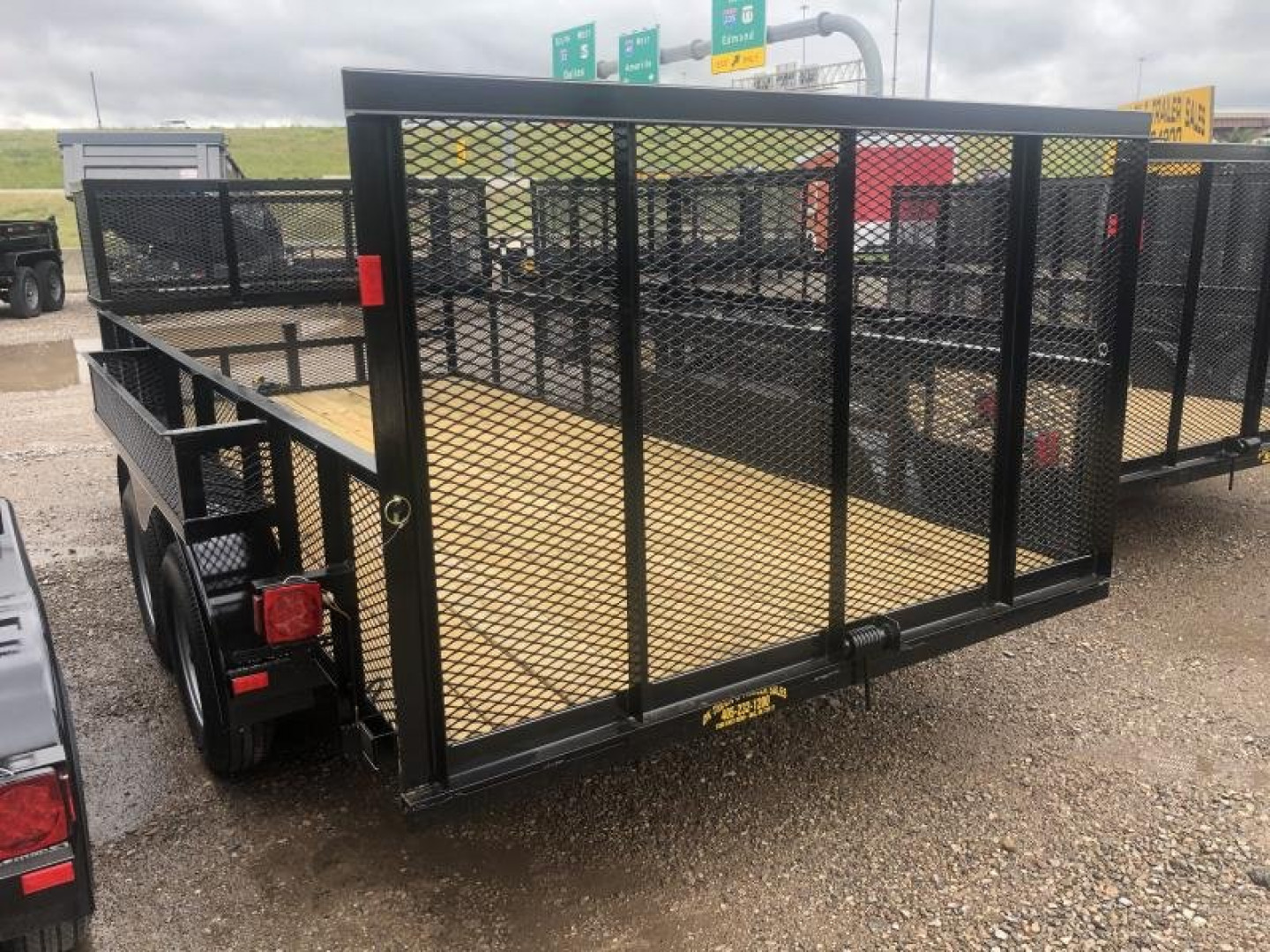 New 2025 Road Boss 83"x16' Tandem Axle Landscape with 2' Sides Landscape Trailer