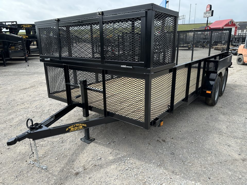 New 2026 Road Boss 83"x16' Tandem Axle Landscape with 2' Sides Landscape Trailer