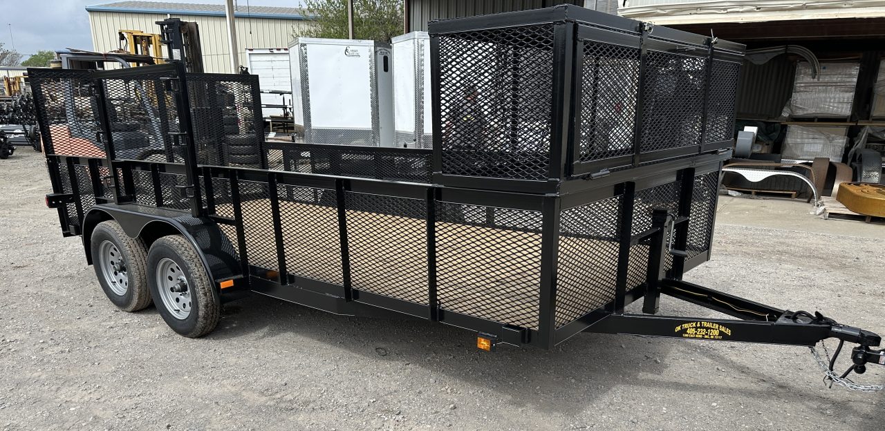 New 2026 Road Boss 83"x16' Tandem Axle Landscape with 2' Sides Landscape Trailer