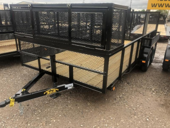 New 2025 Road Boss 83 x16' Tandem Axle Landscape with 2' Sides Landscape Trailer