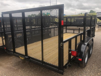 New 2025 Road Boss 83"x16' Tandem Axle Landscape with 2' Sides Landscape Trailer