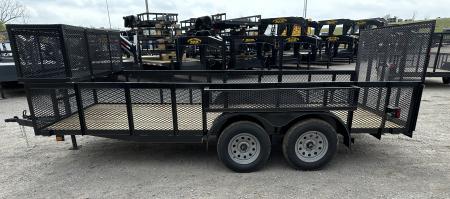 New 2026 Road Boss 83"x16' Tandem Axle Landscape with 2' Sides Landscape Trailer