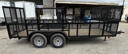 New 2026 Road Boss 83"x16' Tandem Axle Landscape with 2' Sides Landscape Trailer