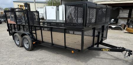 New 2026 Road Boss 83"x16' Tandem Axle Landscape with 2' Sides Landscape Trailer