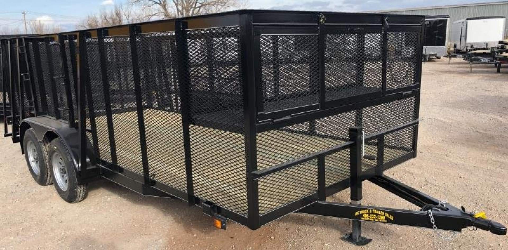 New 2025 Road Boss 83"x16' Tandem Axle Landscape with 4' Sides Landscape Trailer
