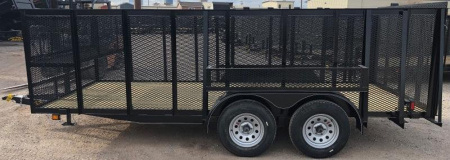 New 2025 Road Boss 83"x16' Tandem Axle Landscape with 4' Sides Landscape Trailer