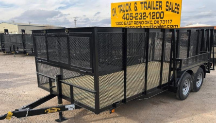 New 2025 Road Boss 83"x16' Tandem Axle Landscape with 4' Sides Landscape Trailer