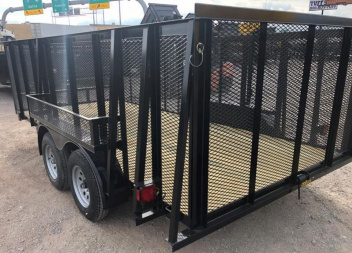 New 2025 Road Boss 83"x16' Tandem Axle Landscape with 4' Sides Landscape Trailer