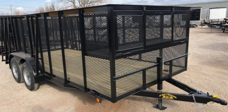 New 2025 Road Boss 83"x16' Tandem Axle Landscape with 4' Sides Landscape Trailer