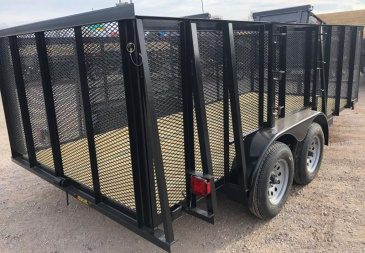 New 2025 Road Boss 83"x16' Tandem Axle Landscape with 4' Sides Landscape Trailer