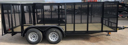 New 2025 Road Boss 83"x16' Tandem Axle Landscape with 4' Sides Landscape Trailer